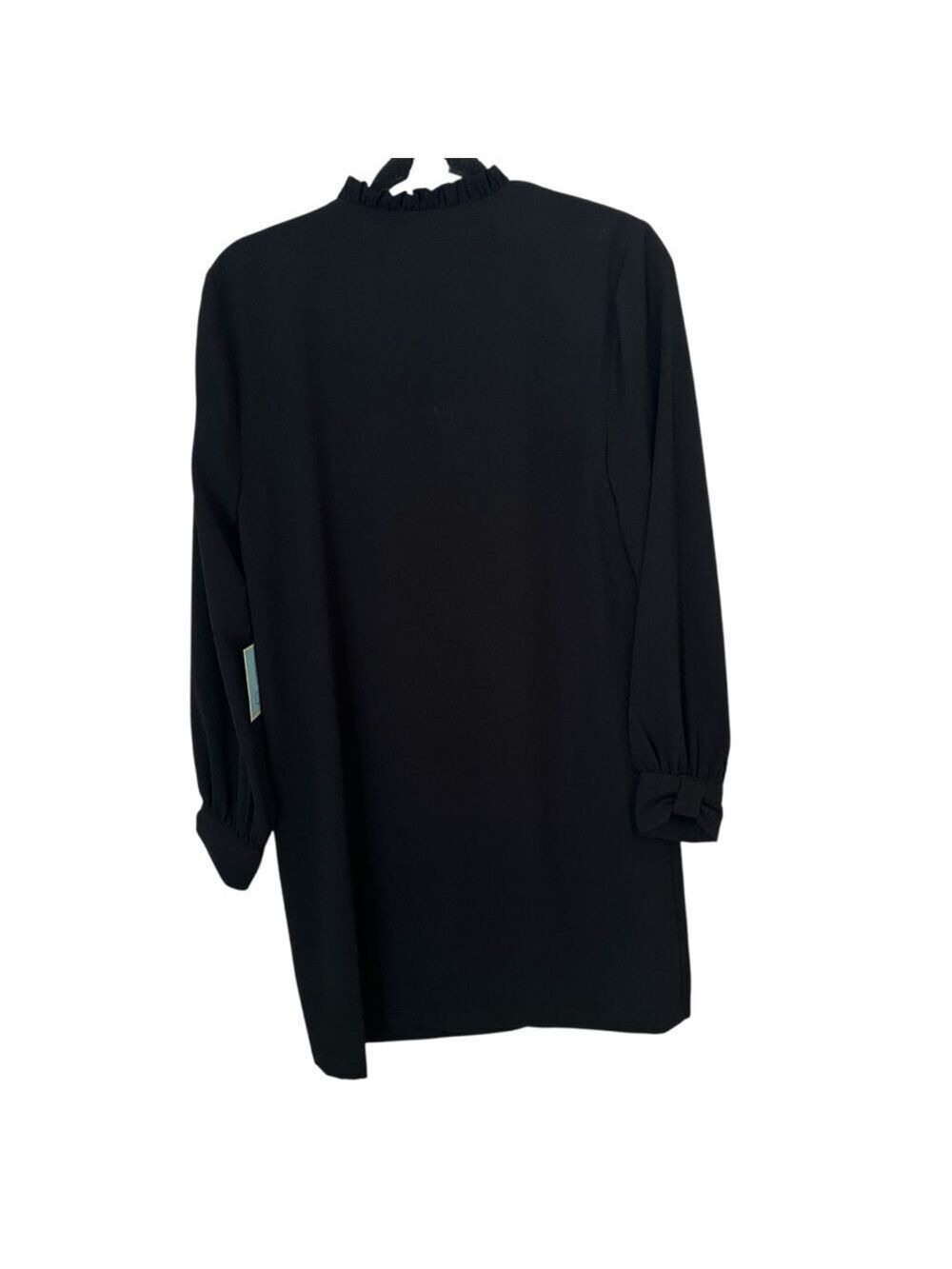 Cece Black Bow Long Sleeve Polyester Mini Dress Women’s Size 6 Macy’s - Picture 3 of 8